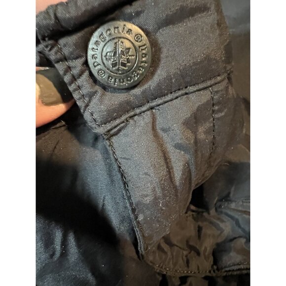 Vintage Patagonia Mens Ski  Black Nylon Pants With Elastic Waist & Ankle Cuffs - Picture 9 of 12